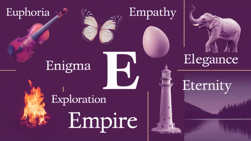 Words That Start With E